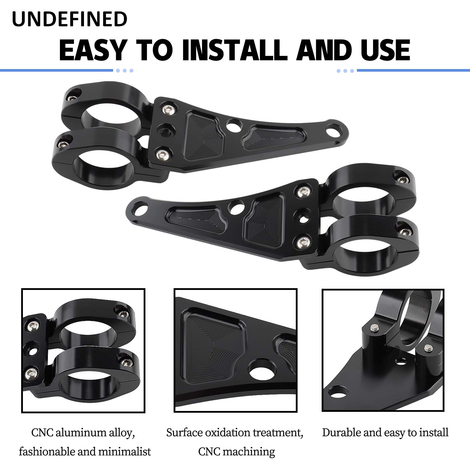 Mountain Biking Derby - Motocicleta Headlight Mount Bracket, braçadeira cabeça,