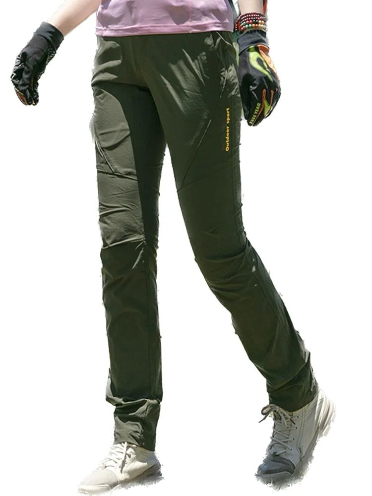 Mountain Biking Pants Women - Calças de caminhada impermeáveis femininas, secagem