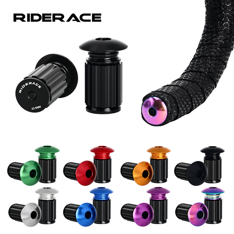 Mountain Biking Hat - Riderace bicicleta guiador final plugues liga