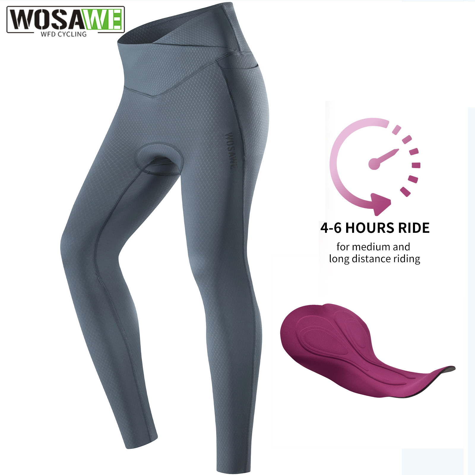 Mountain Biking Pants Women - Wosawe calças de ciclismo femininas longas