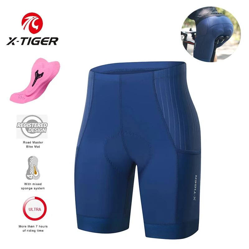 Mountain Biking Pants Women - X-TIGER calções de ciclismo femininos bib