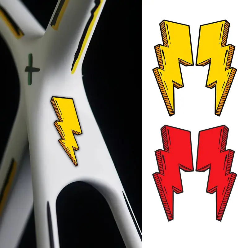 Mountain Biking Helmet - Adesivos Lightning para Bicicleta, Adesivo Personalizado