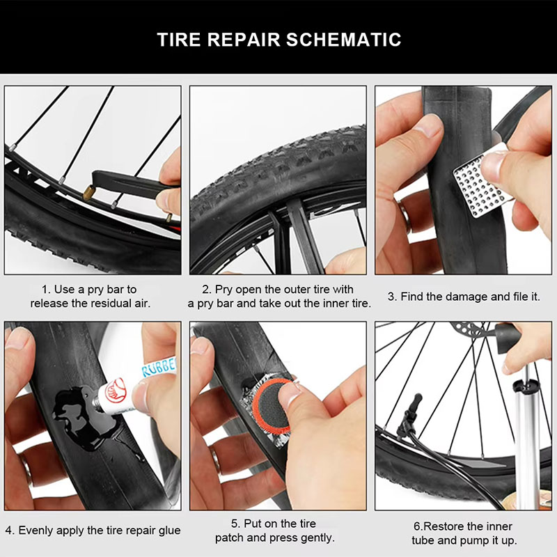 Kit de reparo de pneus de bici - Mountain Biking Kit avaliação e preço