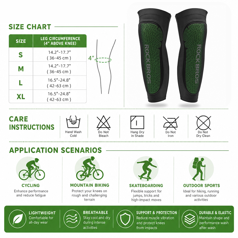 ROCKBROS-Sport Leg Warms Kneep - Mountain Biking Gear avaliação e preço