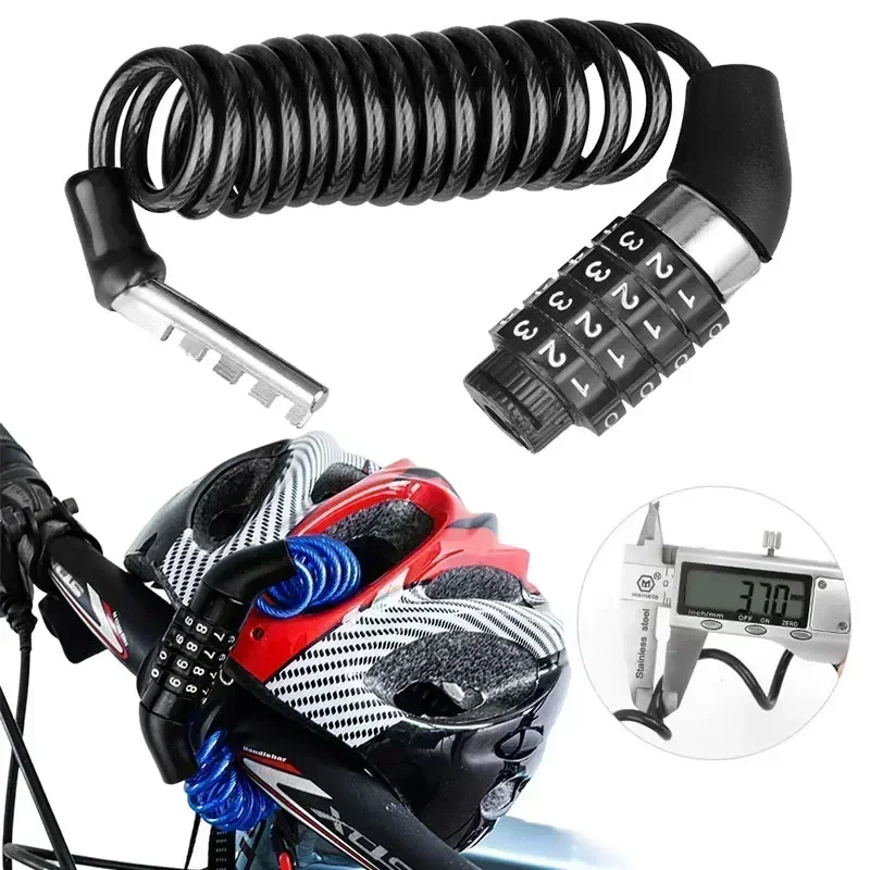 Cadeado de cabo com combinação - Mountain Biking Helmet avaliação e preço